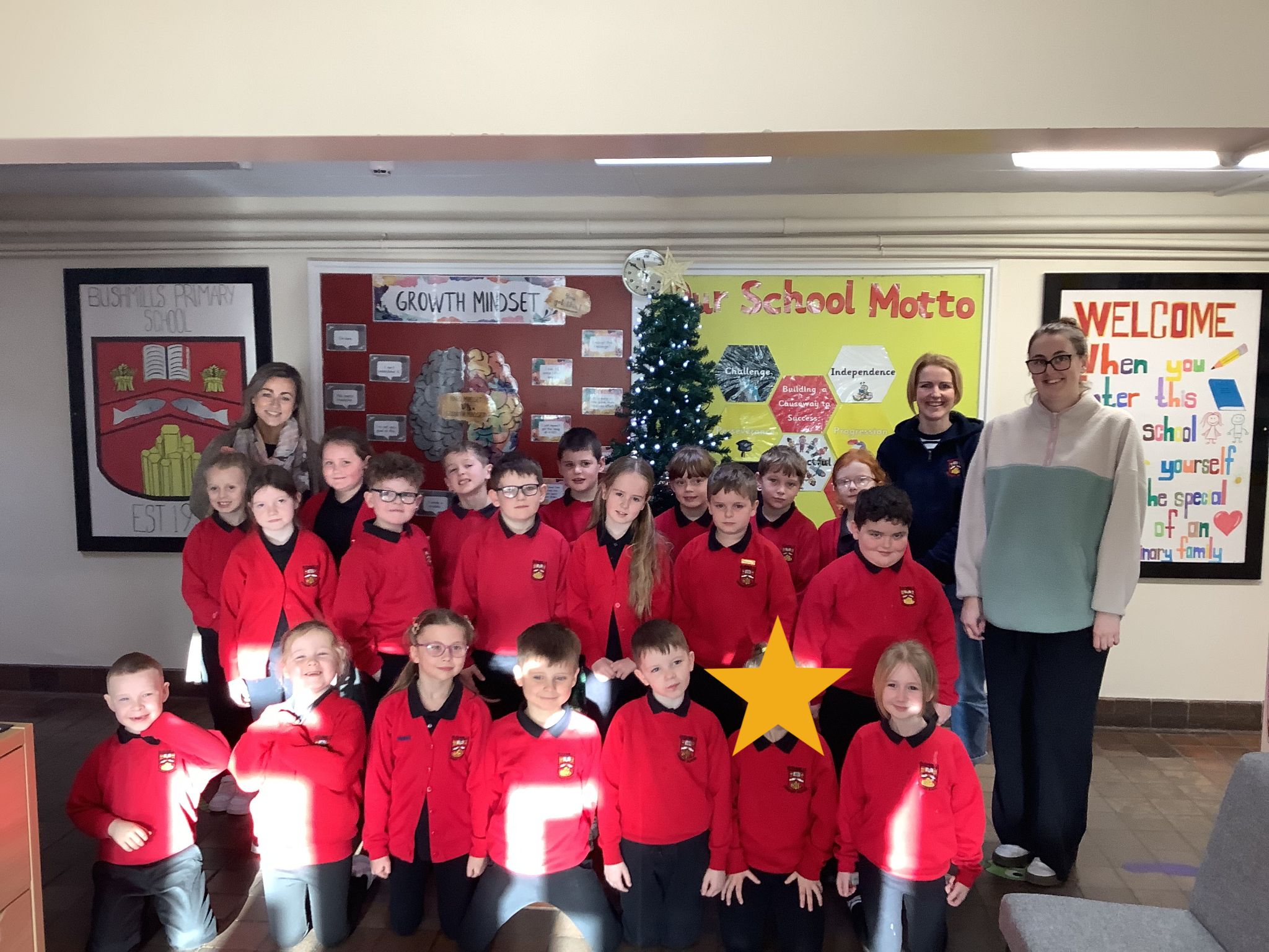 Primary 3/4 with Miss Selfridge, Mrs Dempsey and Mrs Stewart