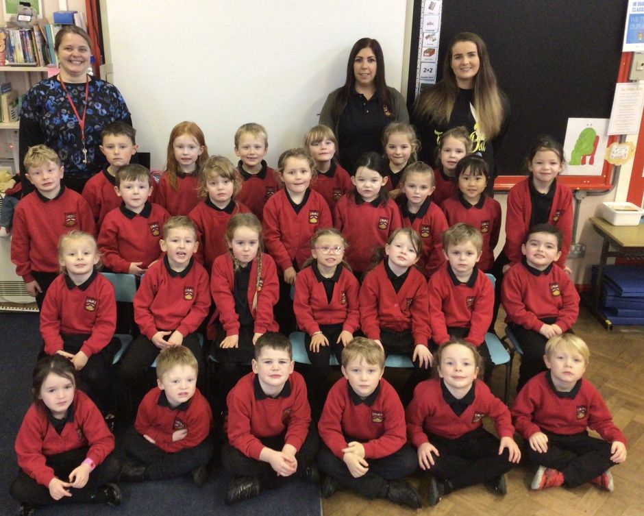 Primary 1 & 2 with Miss Fulton, Mrs Connor  and Miss Fenney